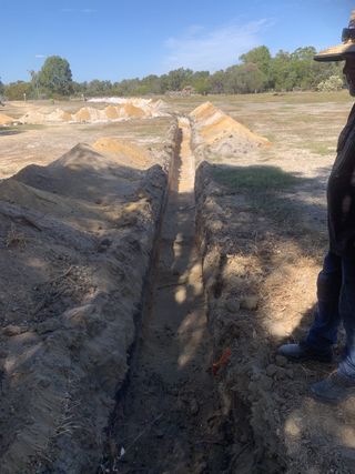 Professional utility trenching with pipe installation services in Mandurah - precise excavation for water, power and gas lines